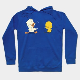 Duckling and Chick Laughing Hoodie